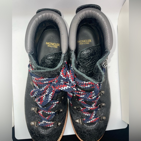 MONCLER Blanche Crinkle Leather Boots - Picture 6 of 7